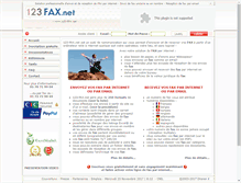 Tablet Screenshot of 123-fax.net